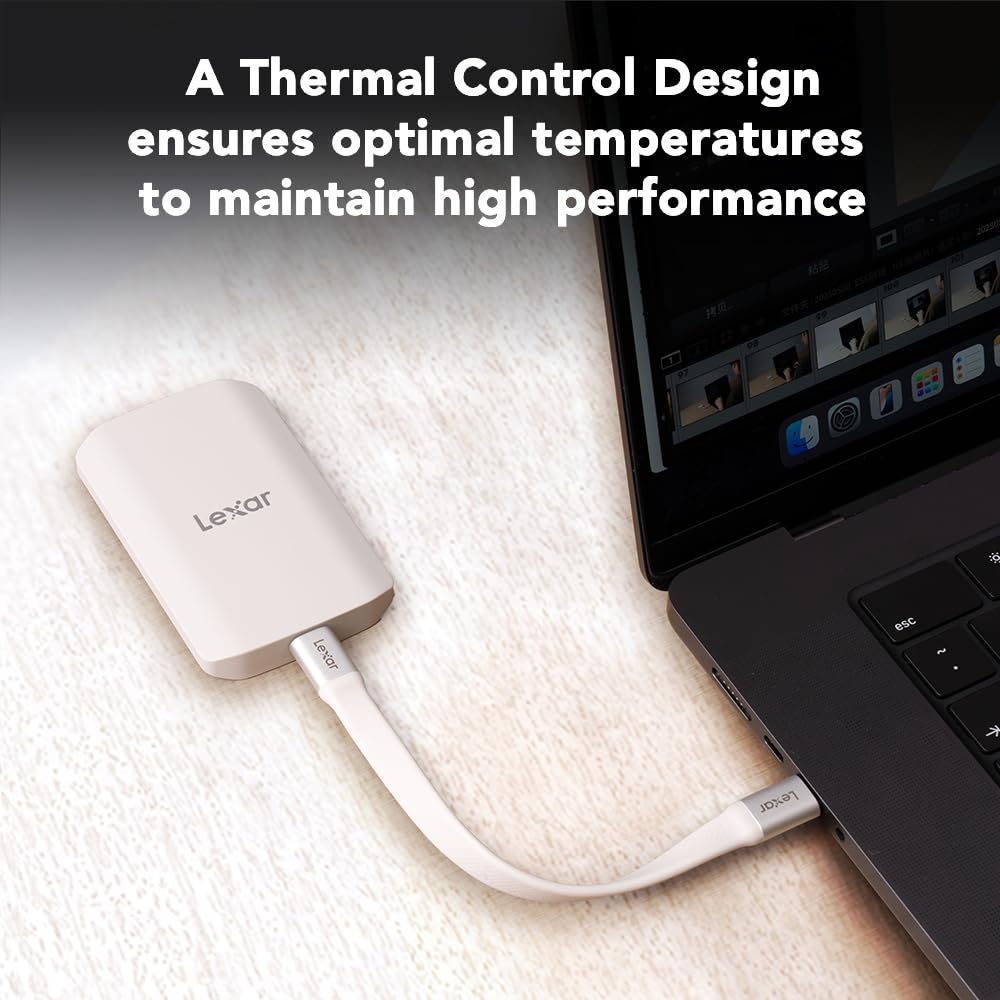 Amazon | Lexar 2TB ES5 磁気ポータブルSSD 最大2000MB/秒の読み取り