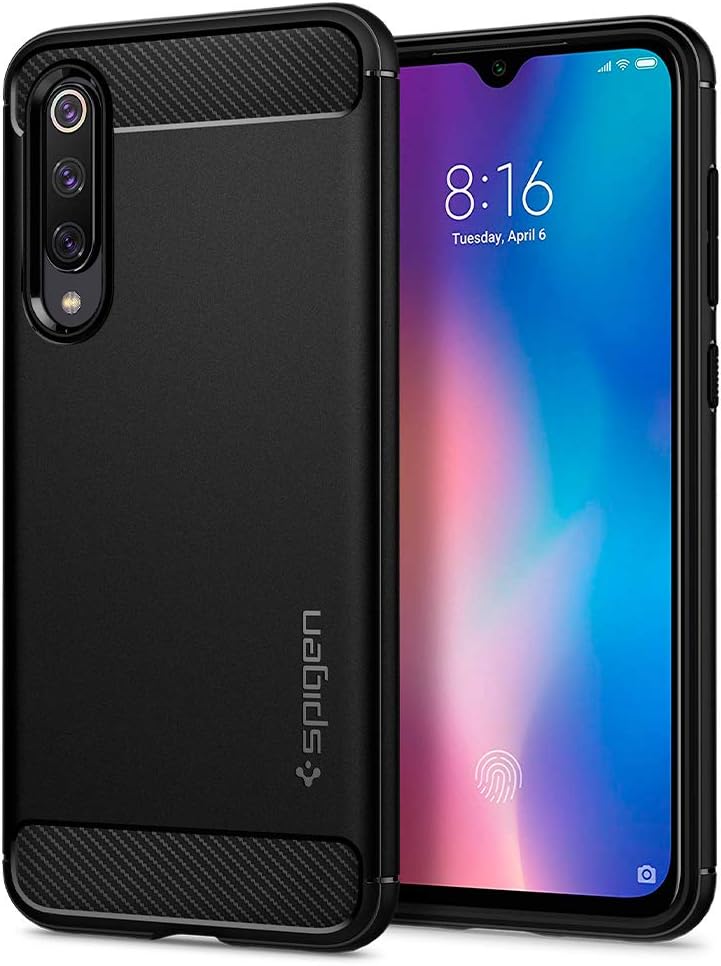 Spigen Rugged Armor Case Compatible with Xiaomi Mi 9 SE - Black