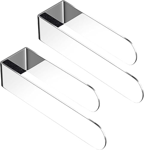 HUFEEOH Paquete de 2 soportes adhesivos para toallas de mano, soporte adhesivo para toallas montado en la pared, soporte de toalla de cocina de