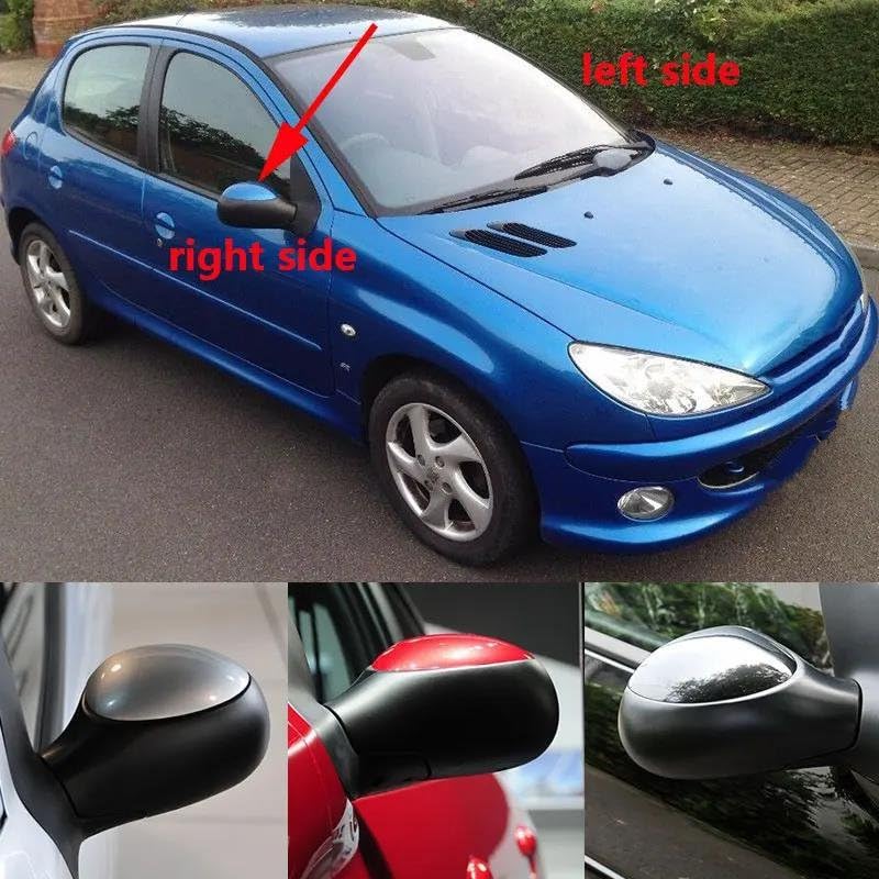 Coque de rétroviseur Citroën C2 et Picasso côté droit bleu, cache de porte de remplacement