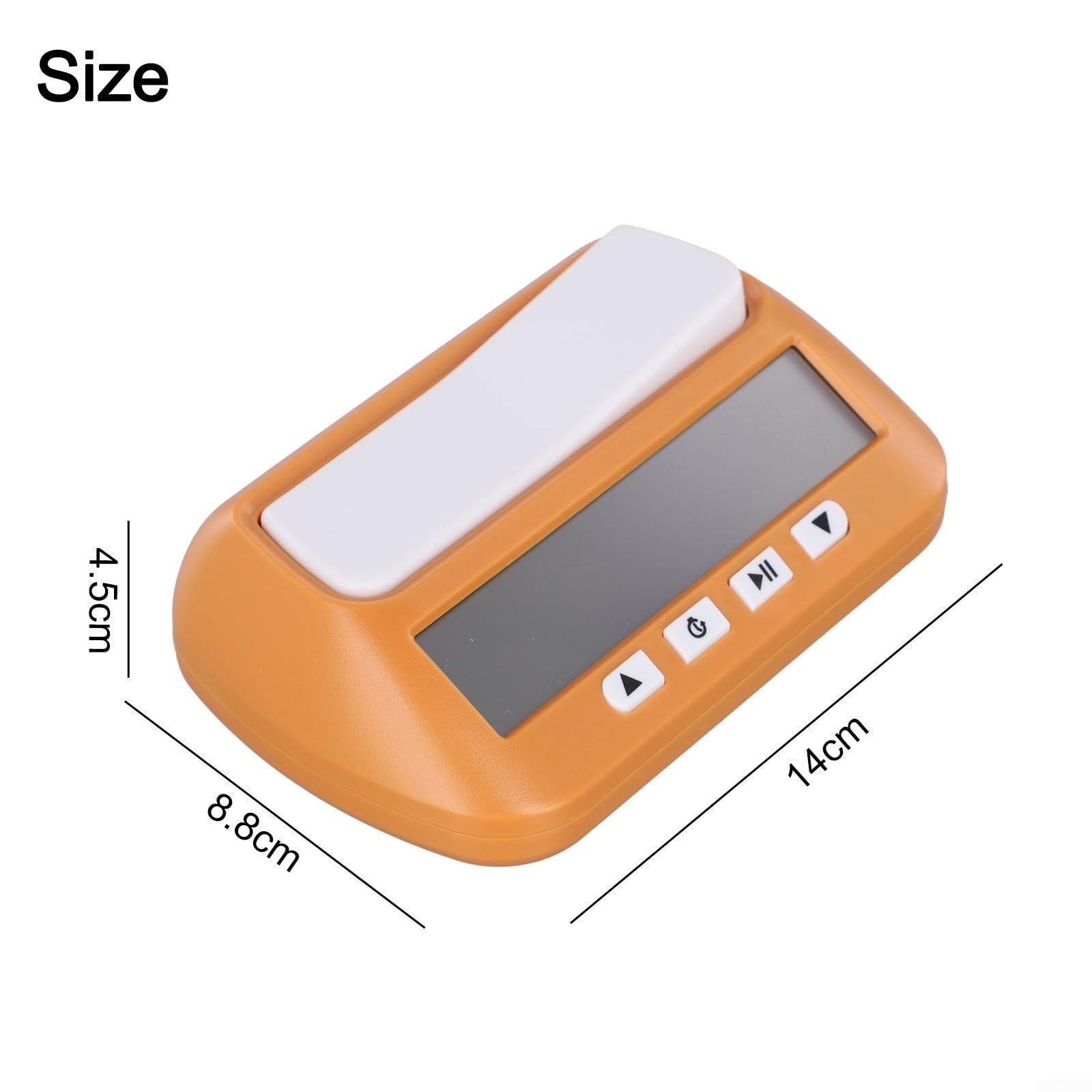 Reloj de ajedrez digital, 3 en 1 con modos de bonificación y retardo, temporizador ABS portátil para juegos profesionales de interior