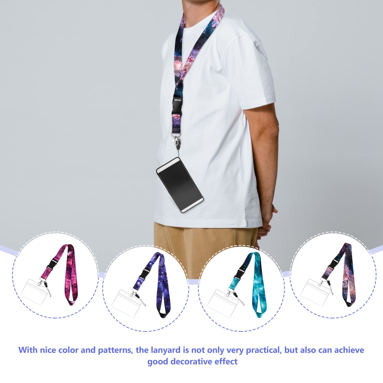 Operitacx 8 Sätze Telefon Lanyard Mit Ausweishalter Langes Telefonseil Telefon-umhängeband Kamera-lanyard Schlüsselband Abnehmbares Telefon-lanyard Tragbares Telefonband Telefonzubehör