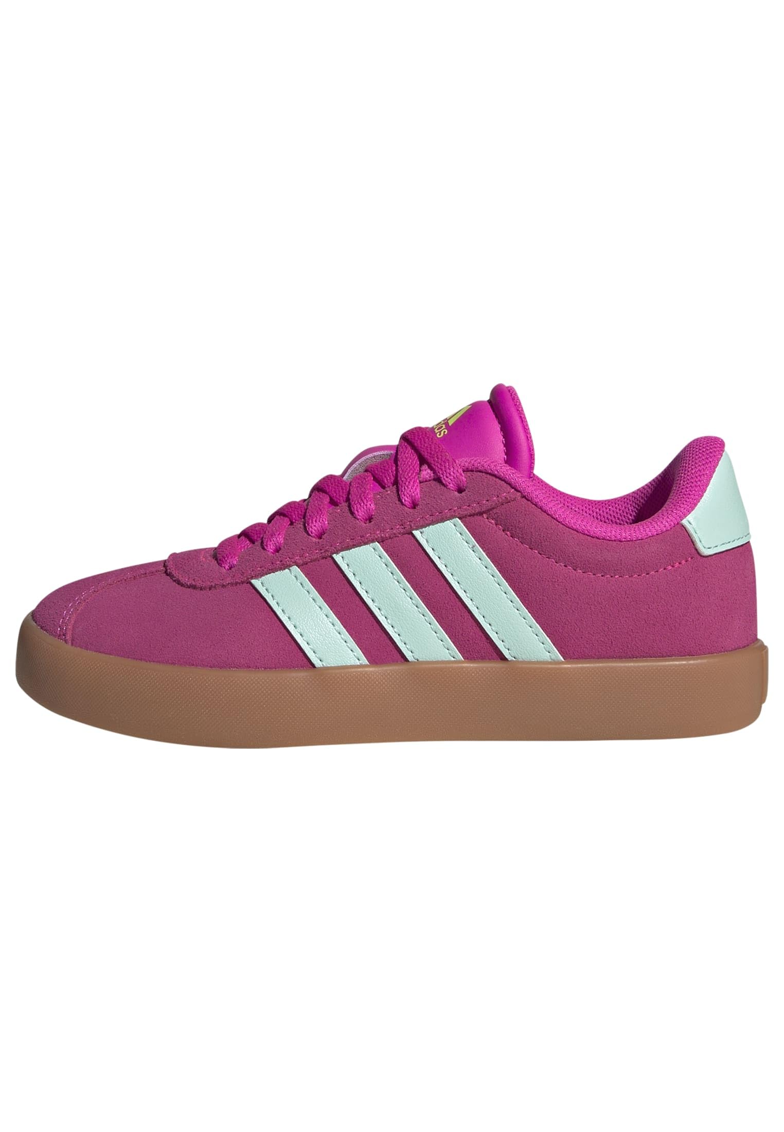 adidas VL Court 3.0 Shoes Kids, Scarpe Unisex - Bambini e Ragazzi, Rosa Shock Semi Flash Aqua Lucid Limone, 11.5 UK Child