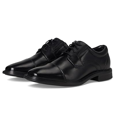 Nunn Bush Stark Cap Toe Oxford Leather Business Formal Derby Dress Casual Lace Up Men