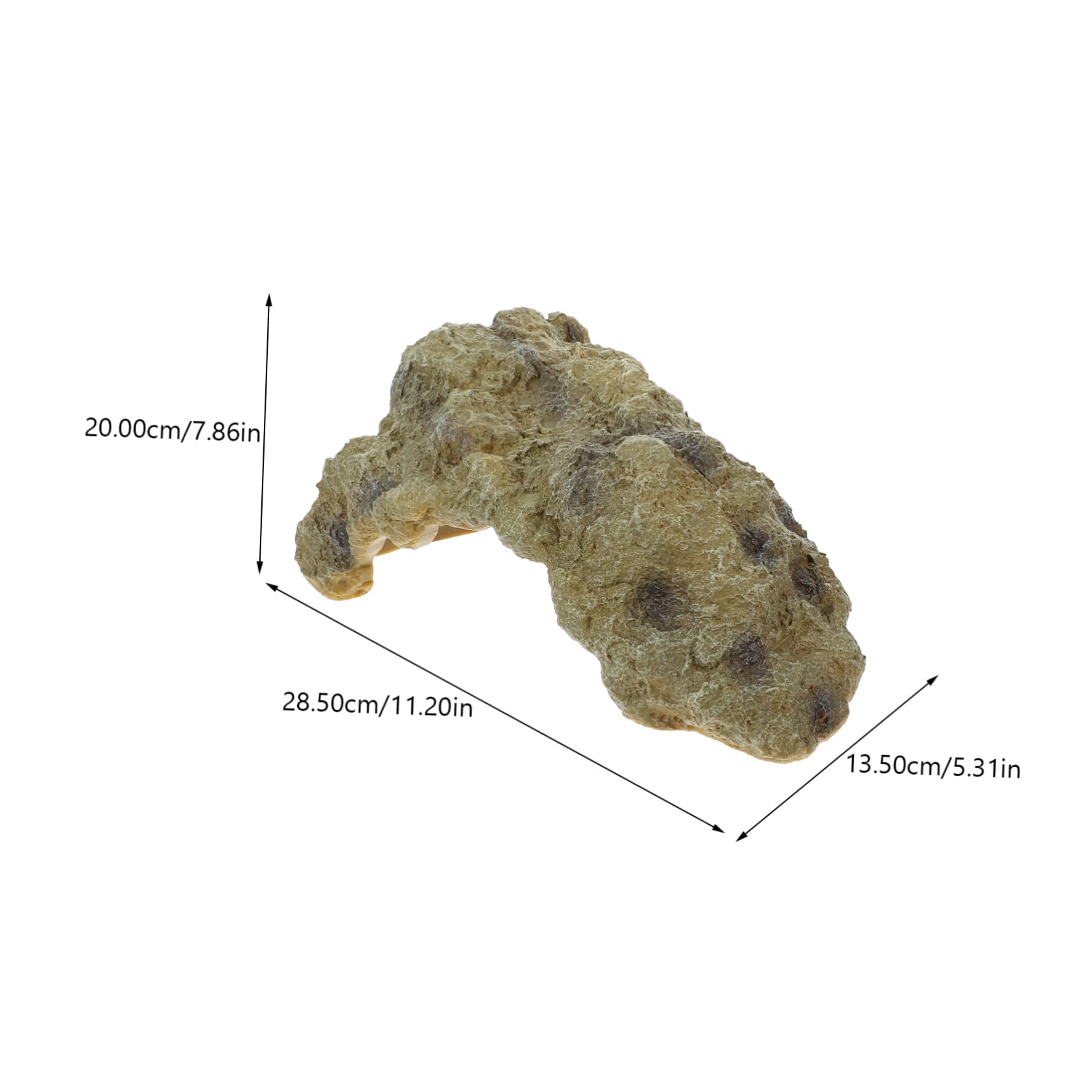 Abaodam Terrarium Reptile Hideout Natural Rock Cave Shelter for Tortoises Lizards Lightweight Turtle Basking Platform Durable Pet Habitat for Pets