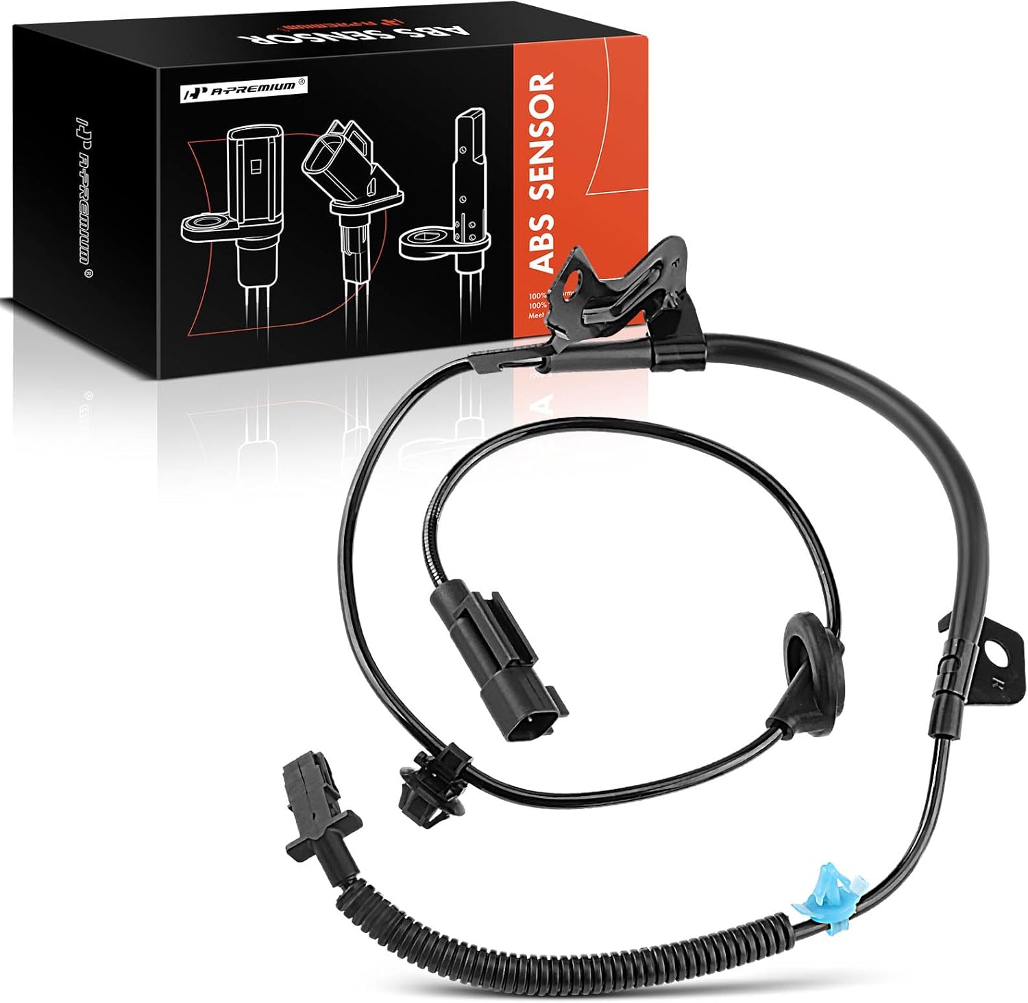 A-Premium ABS Wheel Speed Sensor Compatible with Dodge & Jeep Models - Caliber 2007-2008 Hatchback, Compass/Patriot 2007-2014 Sport Utility, 4WD - Rear Right Passenger Side, Replace# 05105064AA