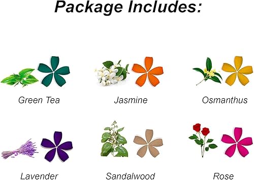 Miniatura 6 de Zen Life 150 conos de incienso de reflujo mixto de aromas naturales  sándalo-osmanthus-rosa-lavanda-jazmín para relajación, purificación,