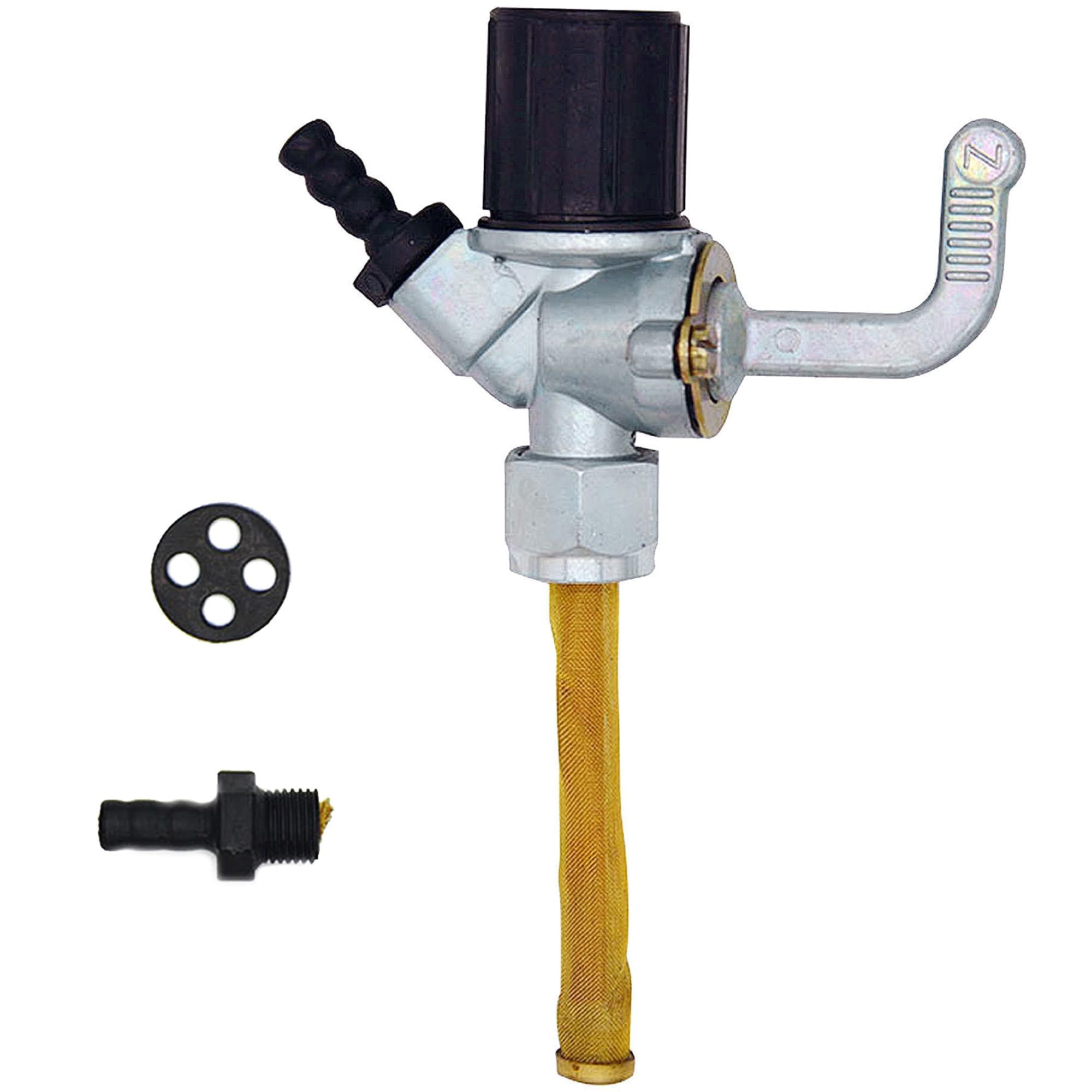 Benzinhahn für Simson S51, Benzinhahn, Kraftstoffhahn mit Messingsieb und Wassersack für Simson S/SR50/60/80 S51 50 MZ ETZ125/150