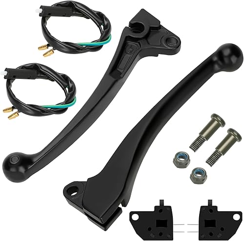 YOXUFA Palanca de freno trasera derecha izquierda universal para GY6 49cc 50cc 125cc 150cc 139QMB 157QMJ TaoTao IceBear Peace Sports SSR Roketa