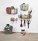 Spectrum Diversified 25,4 x 12,7 x 17,8 cm Stecktafel und Wandmontagekorb Montagekorb, Stahl, Industrial Grey, 10 L W