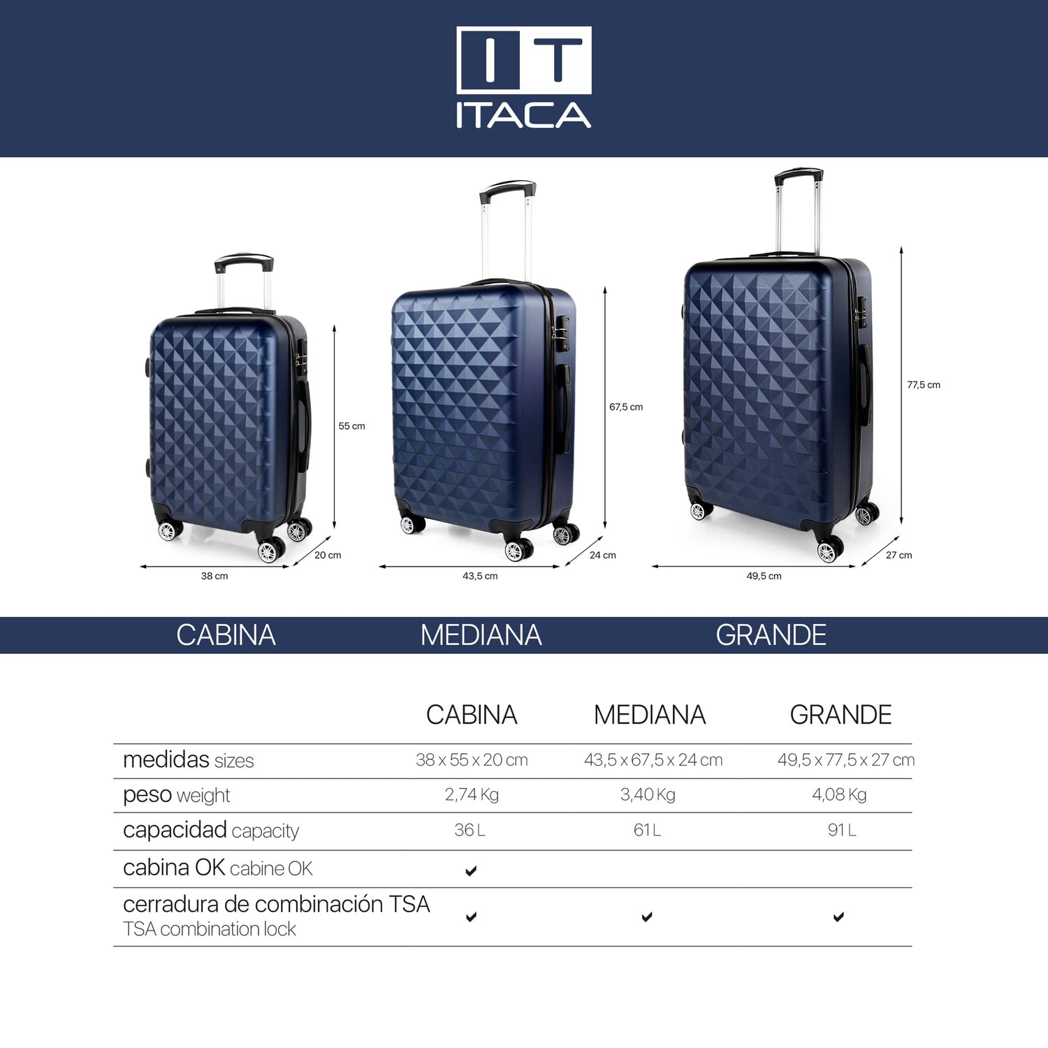 Valigia Da Stiva Rigida - Trolley Grande Con Ruote , Valigia 23kg Per Viagg