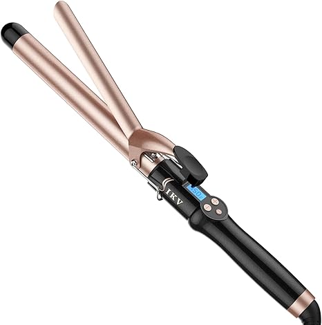 1 Inch Extra Long Barrel Curling Iron, Ceramic Professional Dual Voltage