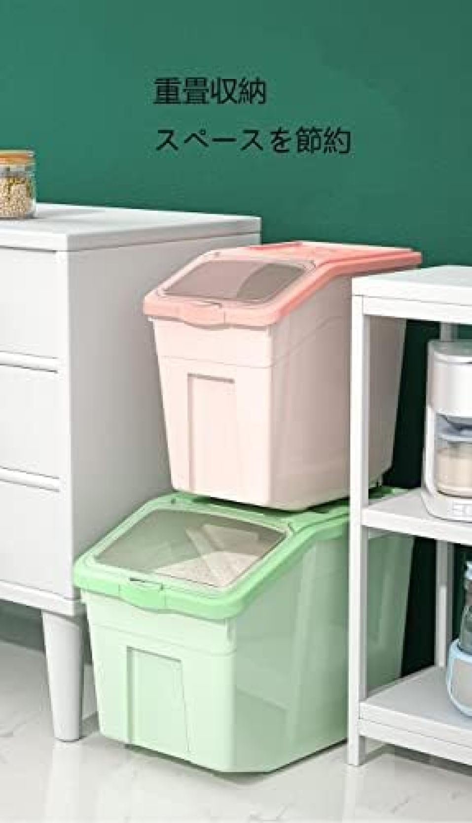 Kitchen rice box, home use, insect proof, tide proof, rice flour, preserved rice, sealed tub, large capacity, kitchen, home use, rice tub, flour, rice container, rice container, rice container, time,