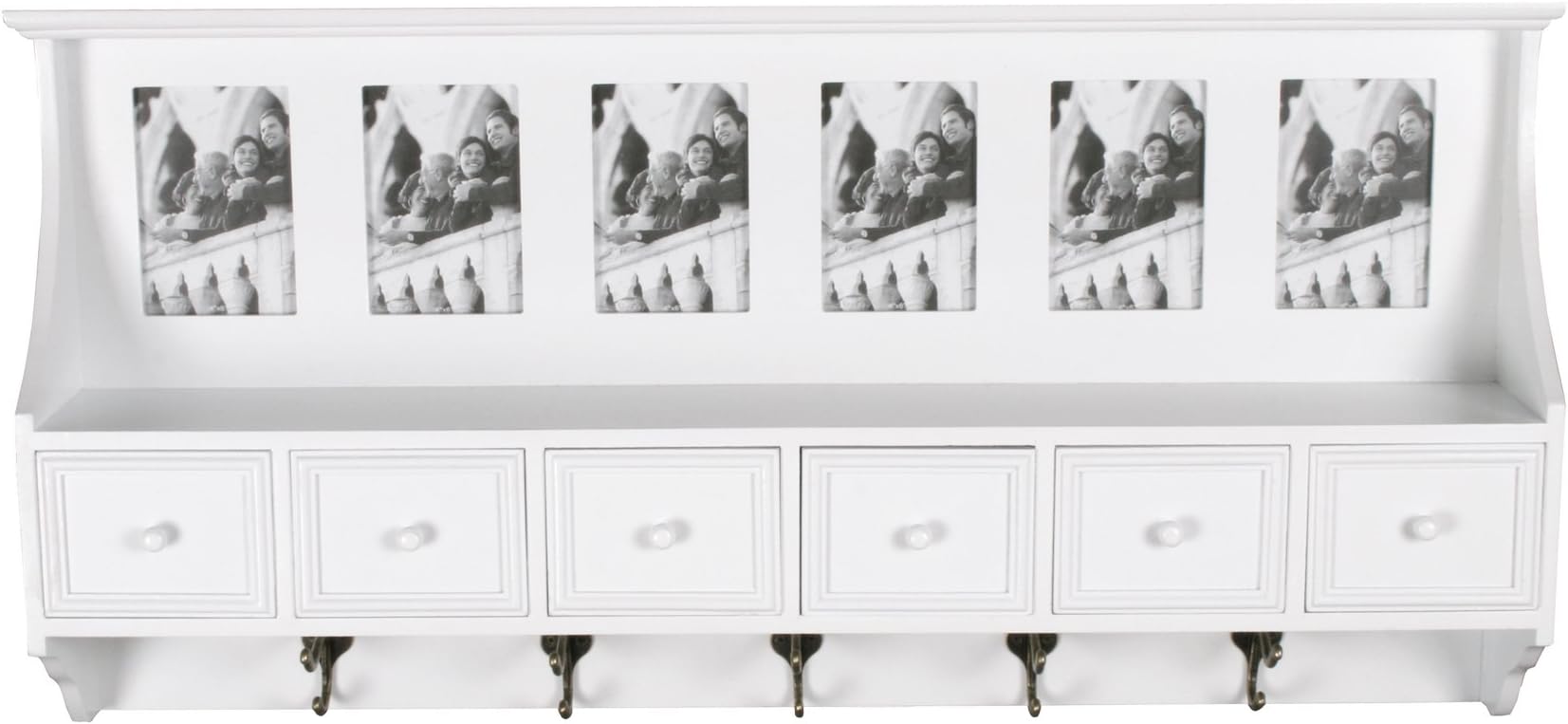 Wall Mounted Coat Rack - White