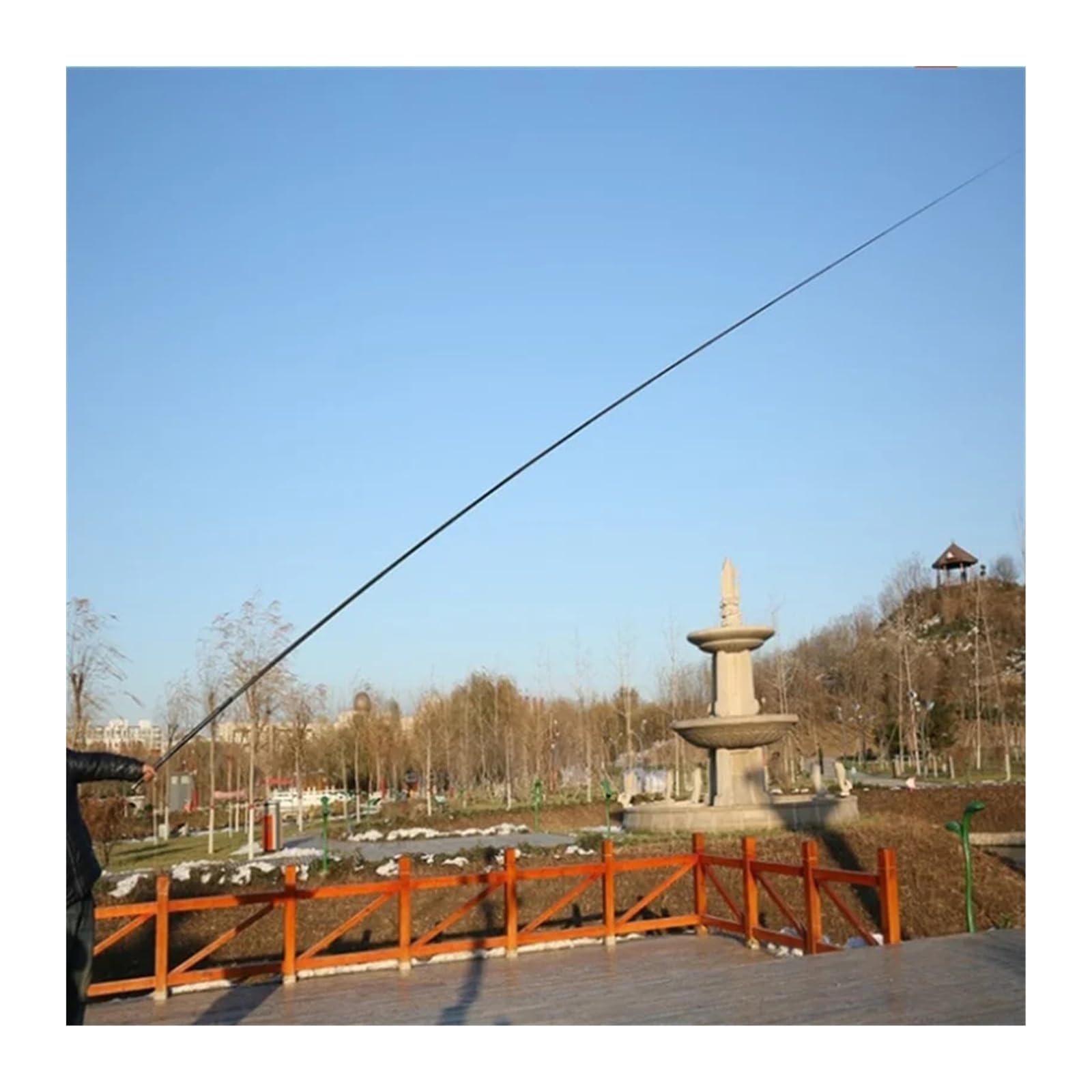 Canna Da Pesca Telescopica Extra Lunga, Canne Da Pesca Fisse Per Ruscello, Corti Si Restringono Solo 75 Cm, Per Serbatoio Lunghe, Portatili 8 Metri/90 Metri/10 Metri/11 Metri (10M)