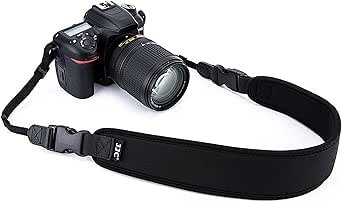 Camera Neck Strap JJC DSLR Neck Shoulder Belt Strap for Canon T7 T6 T5 7D 6D 5D T8i T7i T6s T6i T5i SL3 SL2 80D 77D Nikon D3500 D3400 D5600 D5500 D7500 D750 D780 D850 D810 D500 D5 Sony A99II etc