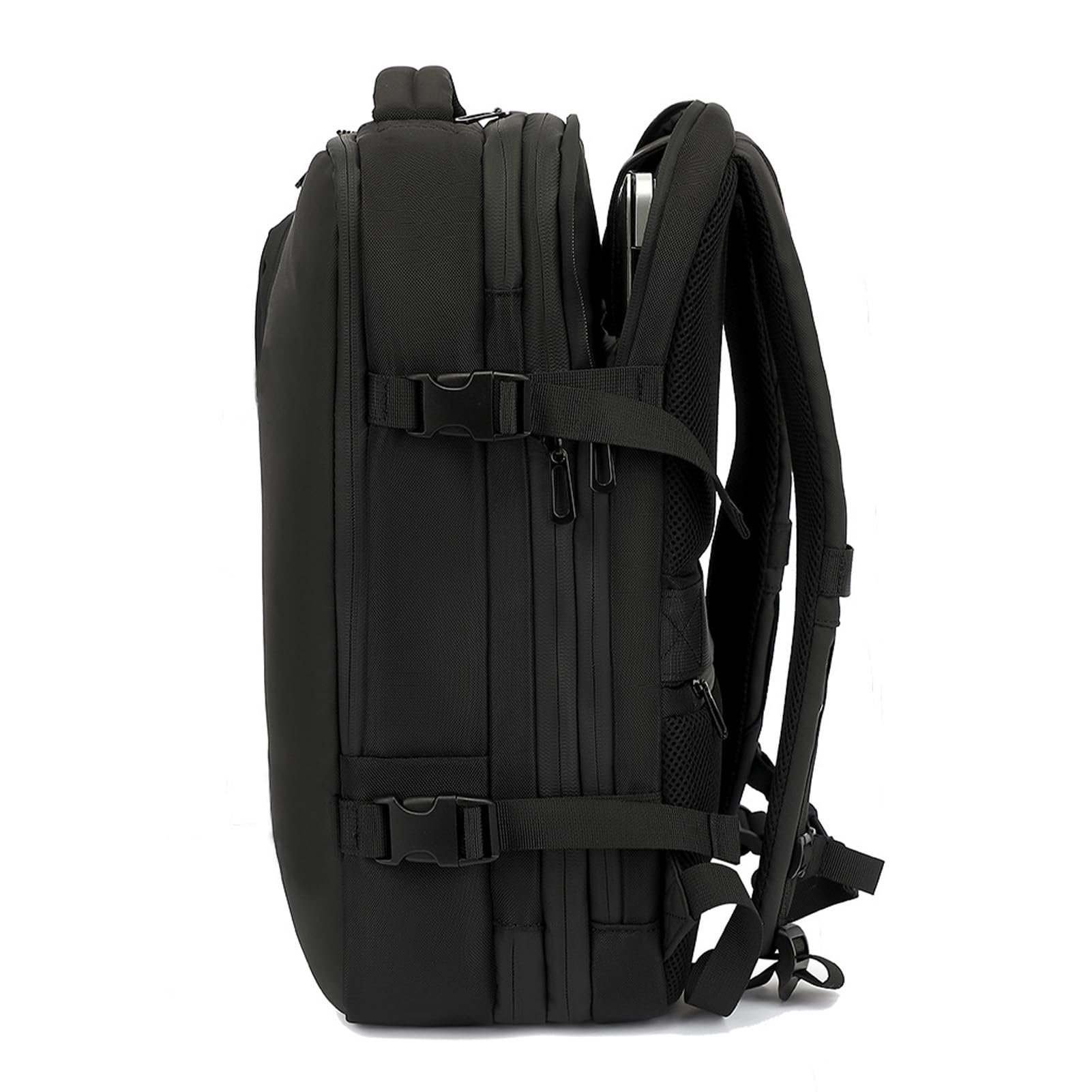 Zaino Sottovuoto, Zaino a Compressione da Viaggio Espandibile di Grande capacità da 22L-55L con Porta di Ricarica USB e Design Antipioggia per i Viaggi