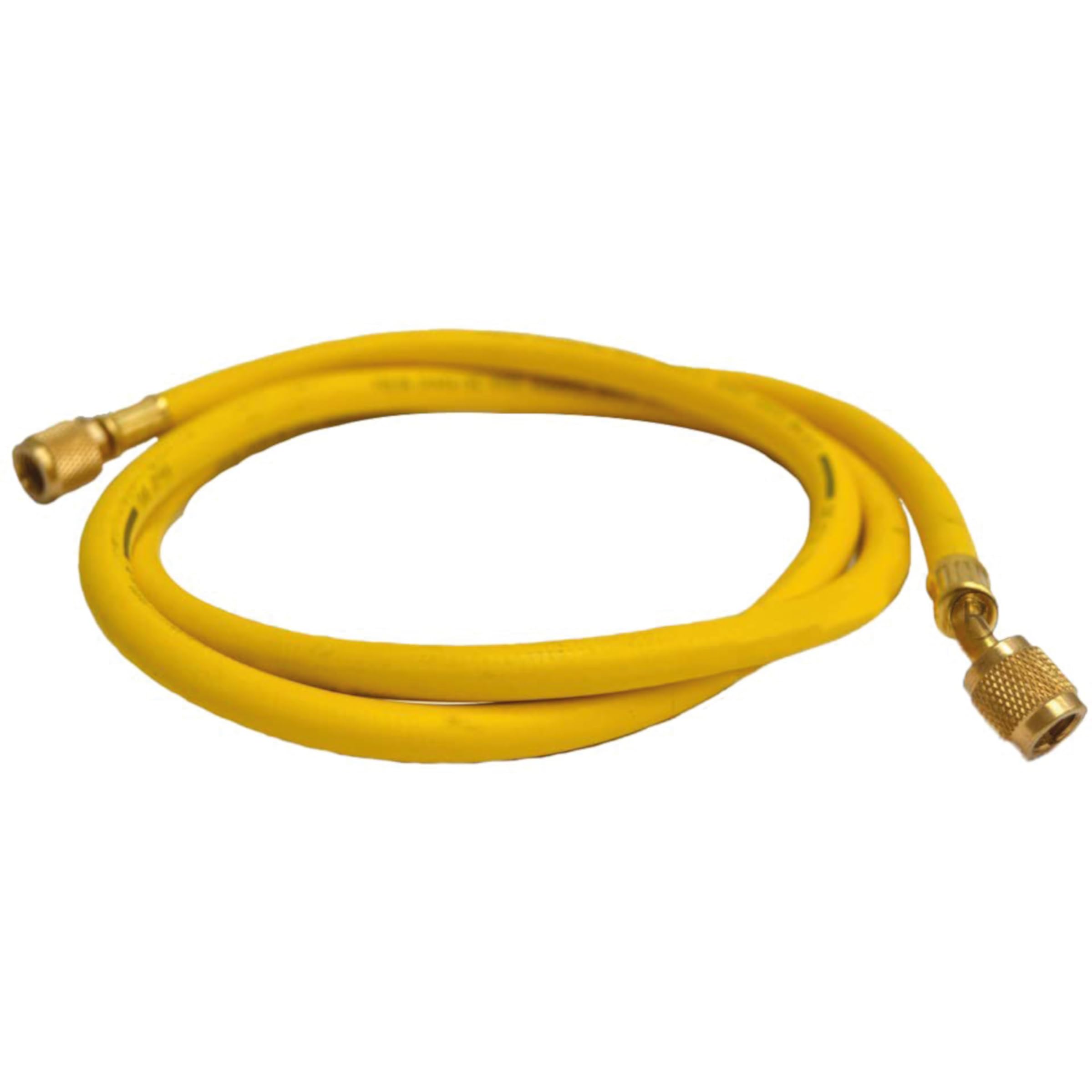 3S SuperSamaStore Frusta Professionale 1/4" Sae x 1/4" Sae con Premi-Spillo, Tubo Flessibile 300 Cm per Interventi Tecnici di Vuoto e Ricarica Gas Refrigeranti per Climatizzazione