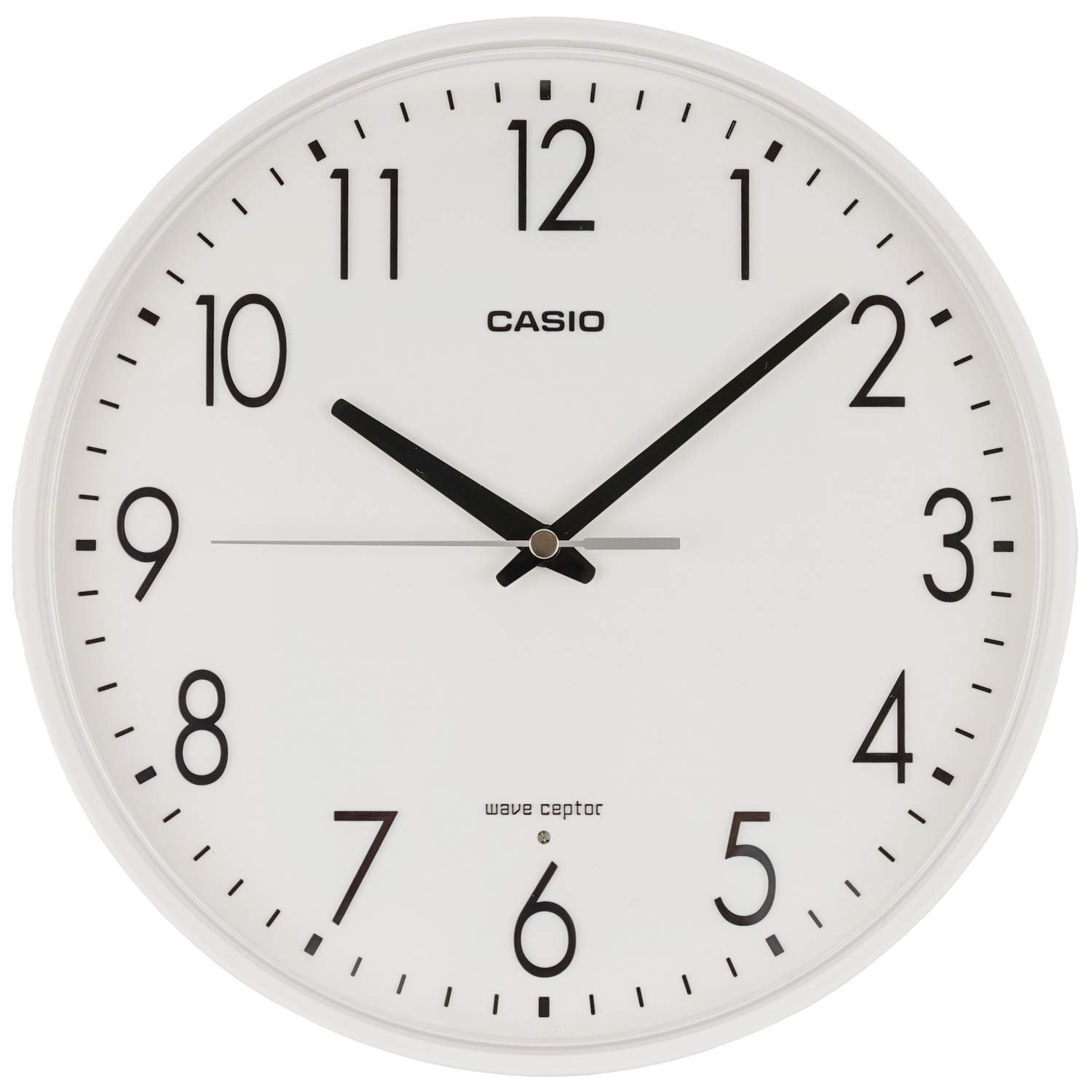 Amazon.co.jp: CASIO(カシオ) 掛け時計 電波 ホワイト 直径26.9