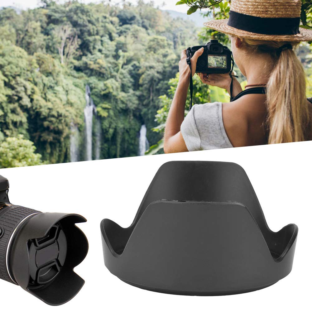 Paraluce HB-57 In ABS Per Obiettivo Nikon AF-S 55-300mm – Protezione E Blocco Luce Diffusa