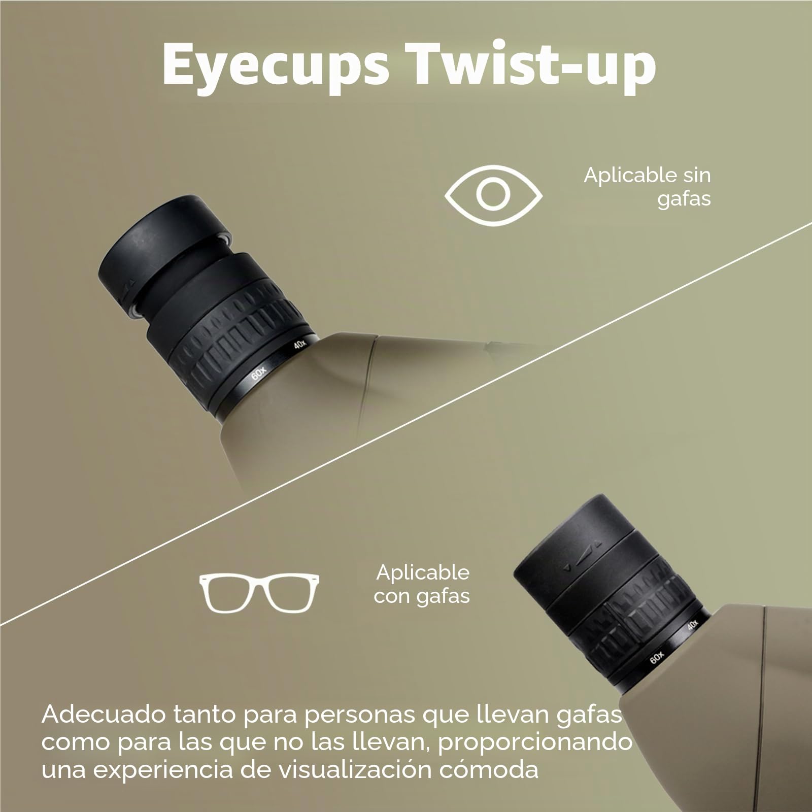 Svbony SV401 Telescopio Terrestre, 20-60X80 Angular Telescopio Terrestre con Trípode, FMC Óptica Impermeable Catalejos para Observación de Aves, Tiro al Blanco