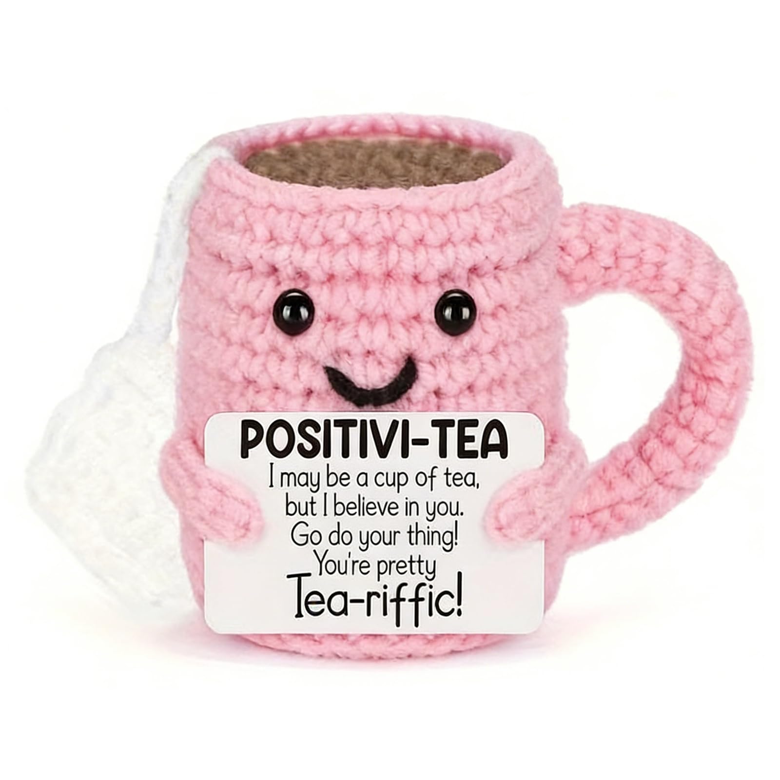 Wvbzf 1PC Positive Crochet Animals Emotional Support Crochet