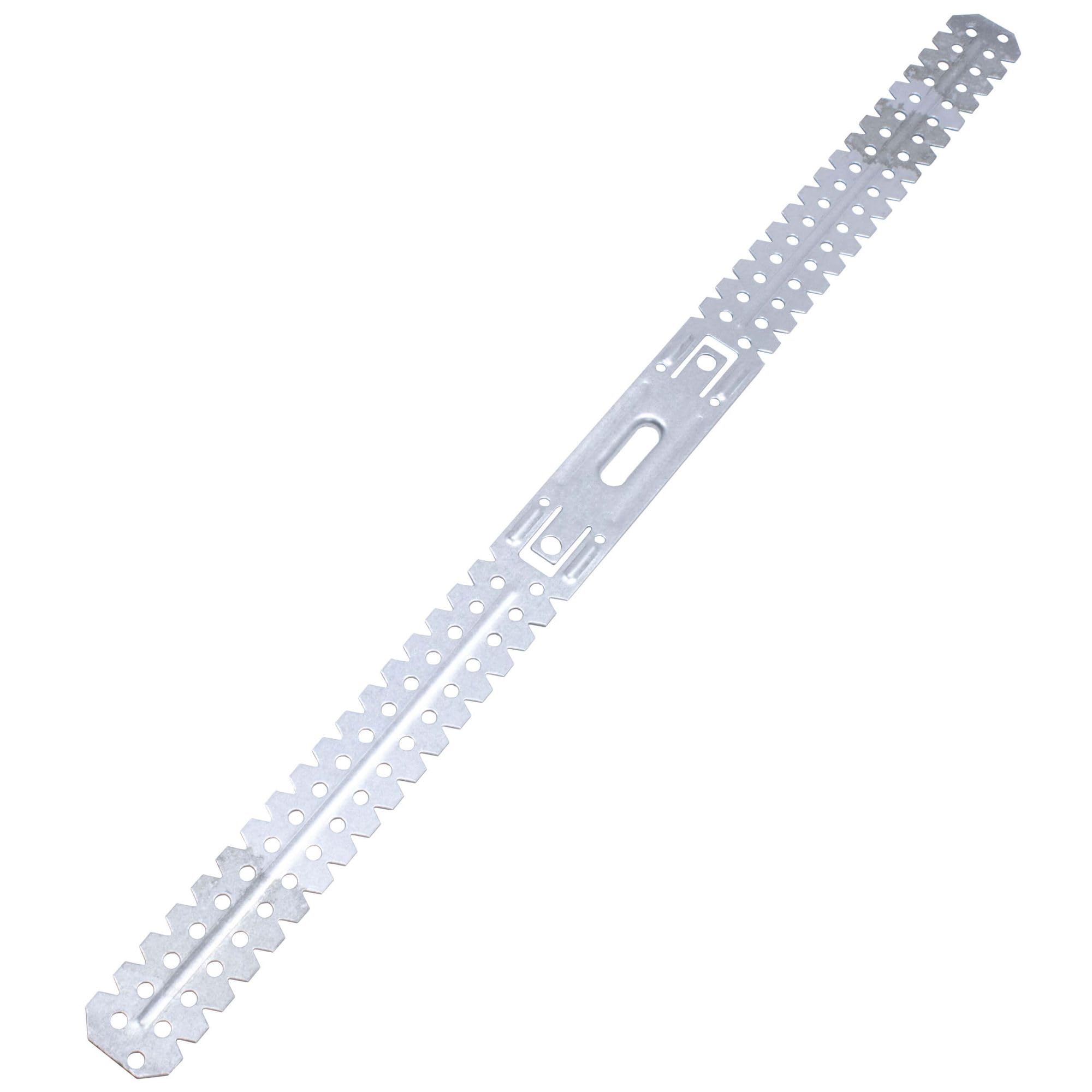 PROTEKTOR 100x Colgador directo plano 6159 125mm acero galvanizado | Colgador de techo para perfiles CD 60/27, paneles de yeso, fijación directa al techo rugoso