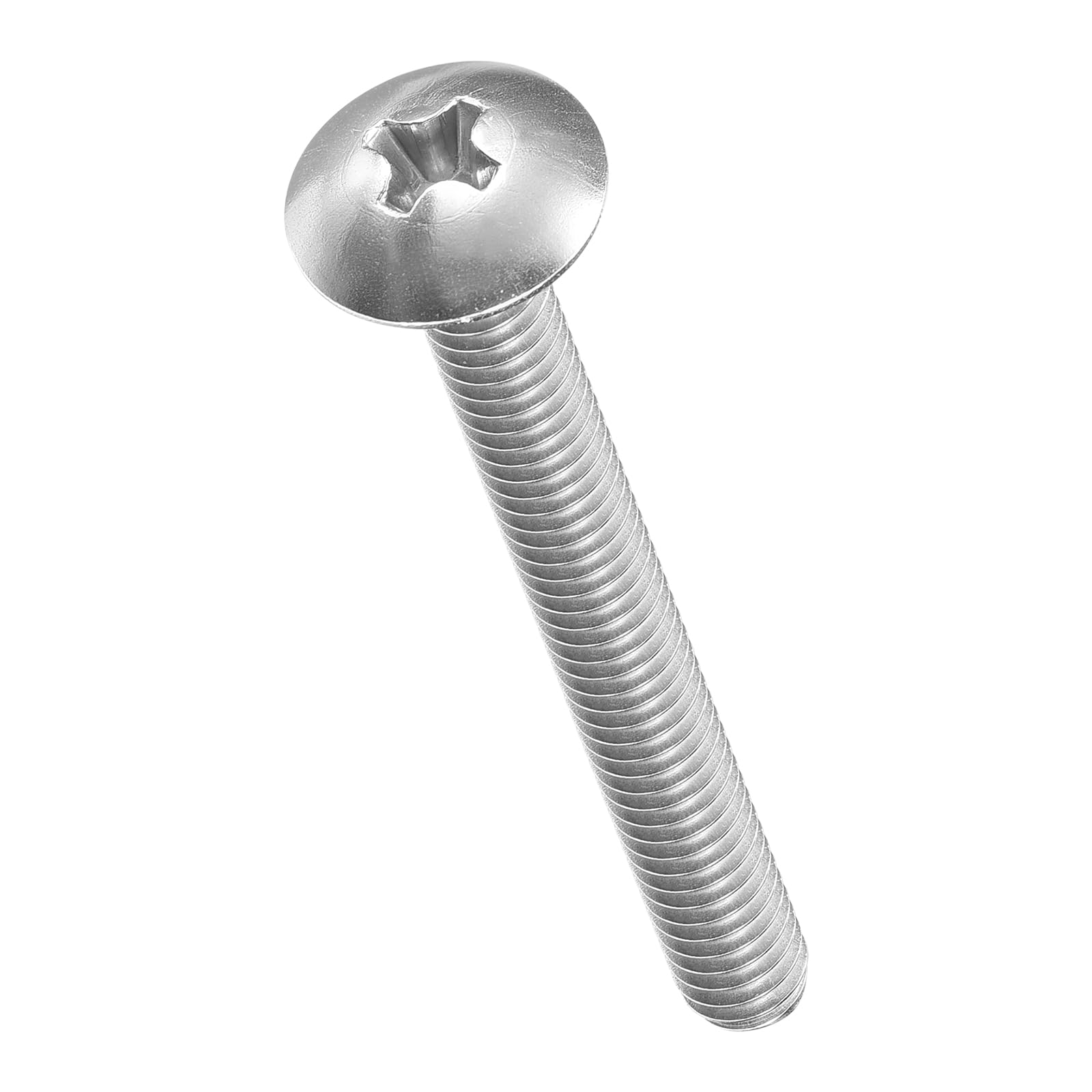 METALLIXITY Machine Screws Phillips Head(#8-32x1-1/2") 30Pcs, 304 Stainless Steel Round Head Phillips Drive Furniture Bolts