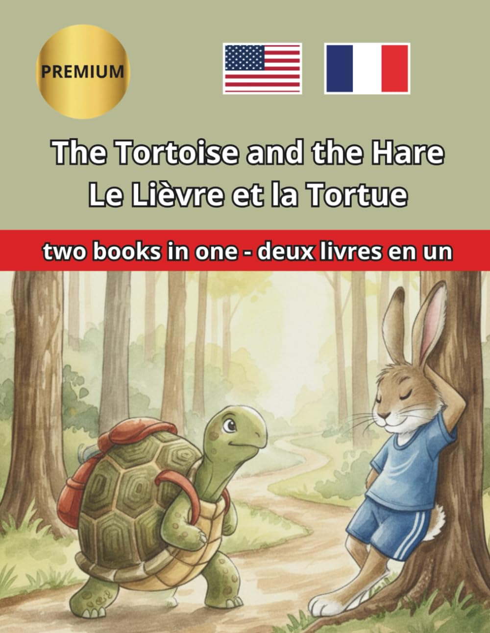 The Tortoise and the Hare Le Lièvre et la Tortue: Bilingual story translated paragraph by paragraph, with different colors for each language. Histoire ... chaque langue. (Bilingual English French)