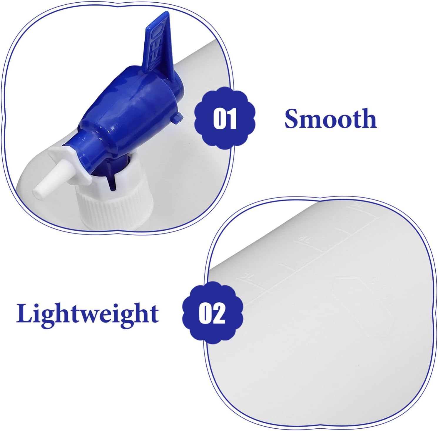 STOBAZA Large Capacity Lightweight White Pe Water Dispenser with Spigot Compact Break-resistant Container for School Use
