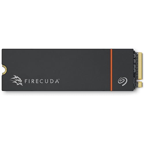 Seagate FireCuda 530R SSD with Heatsink 4TB Internal Solid State Drive - M.2 PCIe Gen4 ×4 NVMe 1.4, speeds up to 7400MB/s, 5050TBW, 1.8M MTBF with Rescue Services (ZP4000GM3A073)