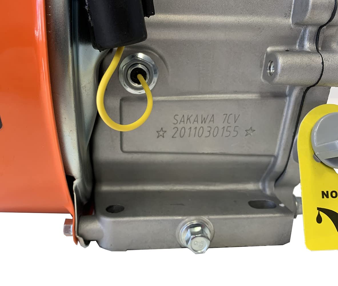 SAKAWA Motor Gasolina 4 Tiempos 208CC 7 CV 20 mm + Polea 20mm