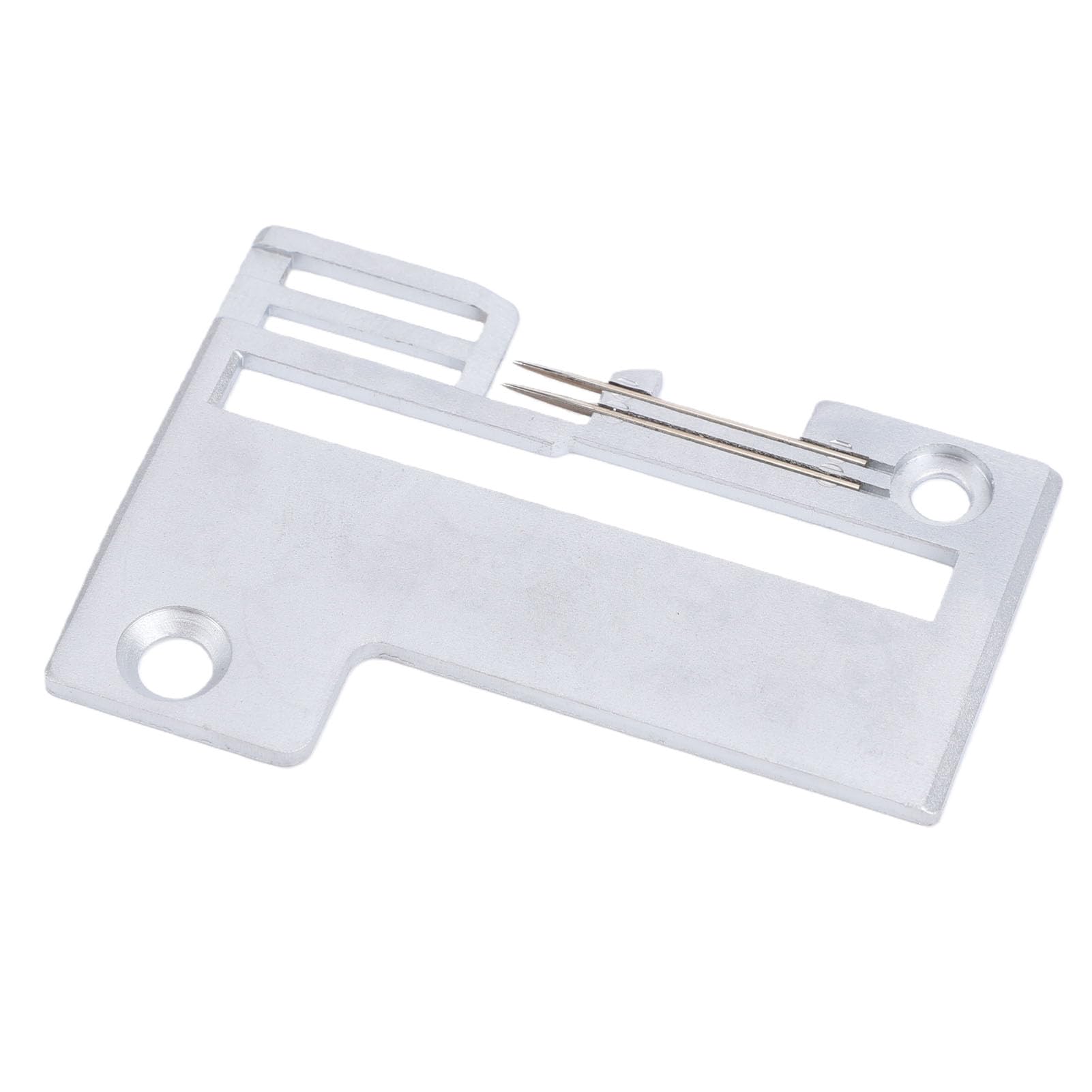 Jelquix Steel Sewing Machine Needle Plate Dual Needle Plate Replacement for Home Sewing Machine with Smooth Surface for Consistent Stitching