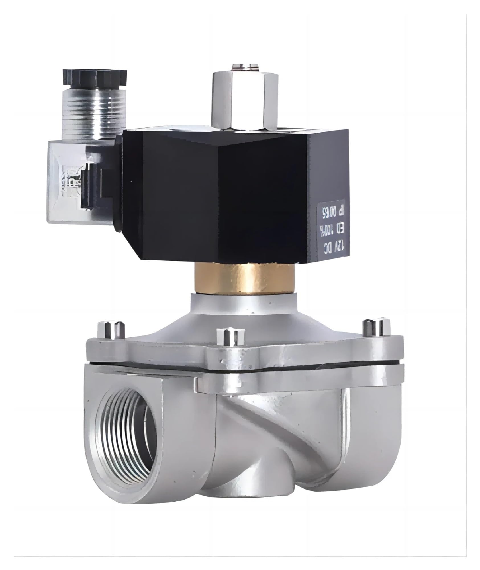 Pihwguvd 45659 1/2'' Stainless Steel Normally Open Solenoid Valve 220V 12V24v With Led Light(Ac220)