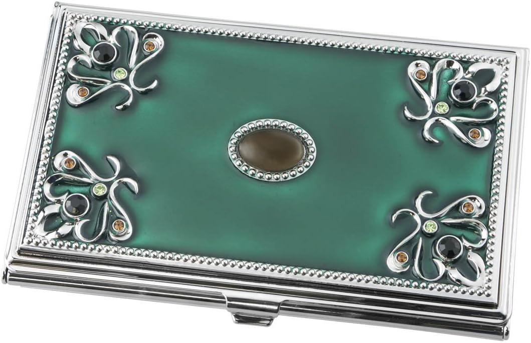 Visol Turquoise Green Business Card Holder for Women (V738b)