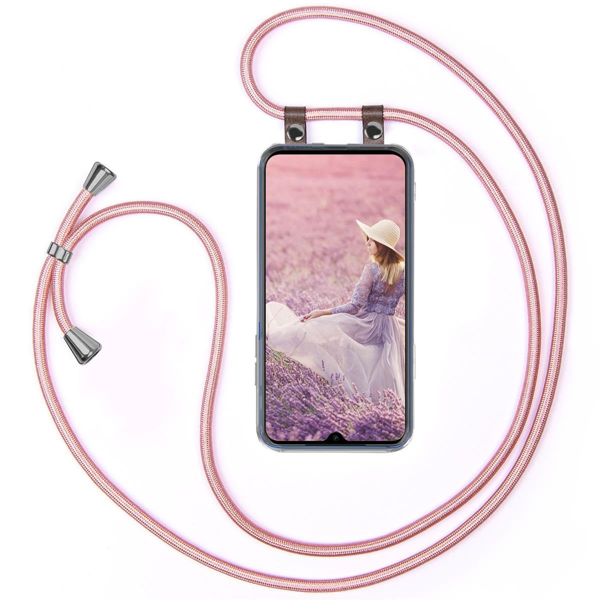 Handyhülle Mit Umhängeband Für Redmi Note 9 – Transparent, Kette 155 Cm, Wechselbar & Stoßfest