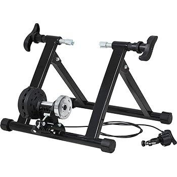 white bike trainer
