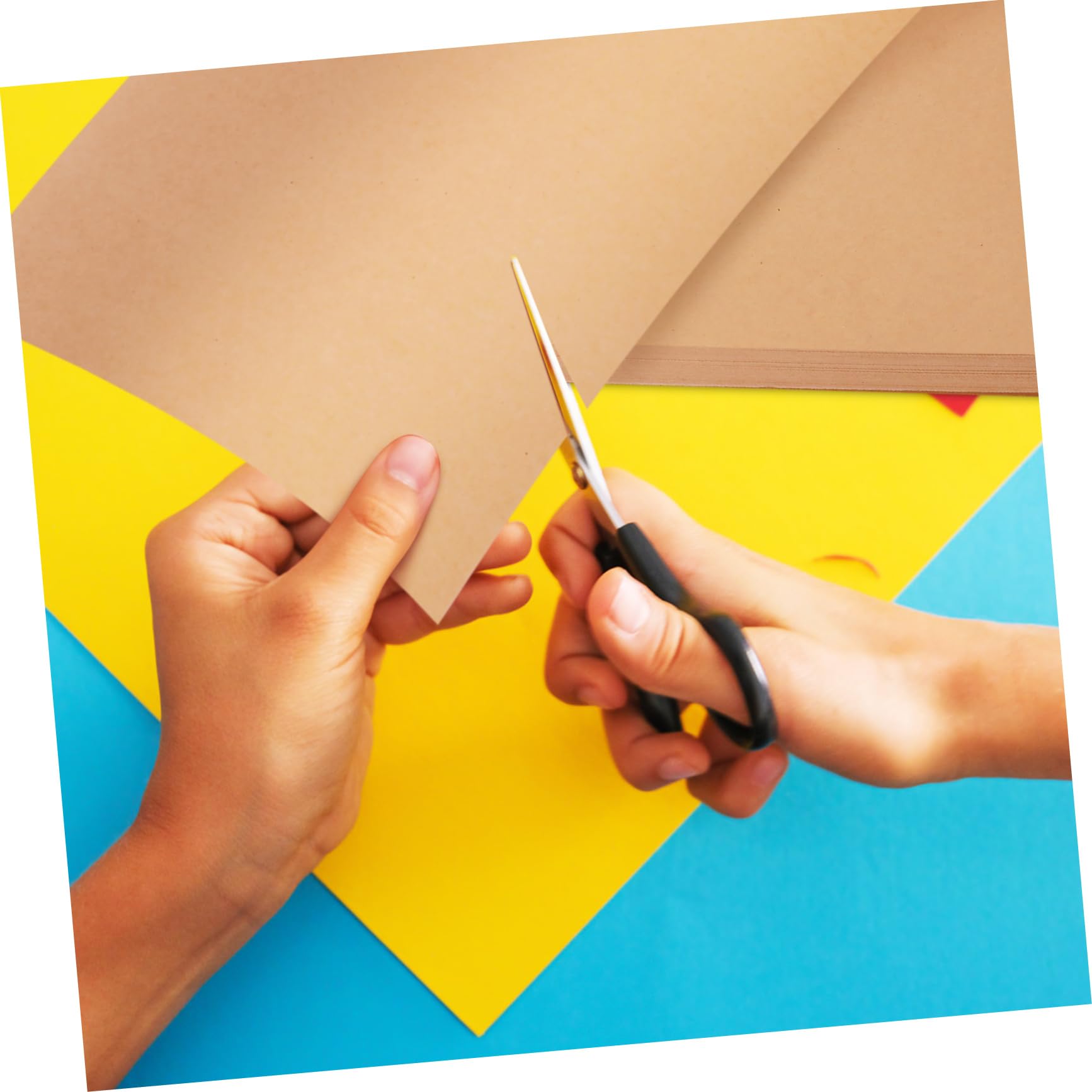 CLISPEED Cartoncino Kraft A4 per Lavori Artigianali Carta Spessa per e Scrapbooking Materiale Resistente per Creazioni Te