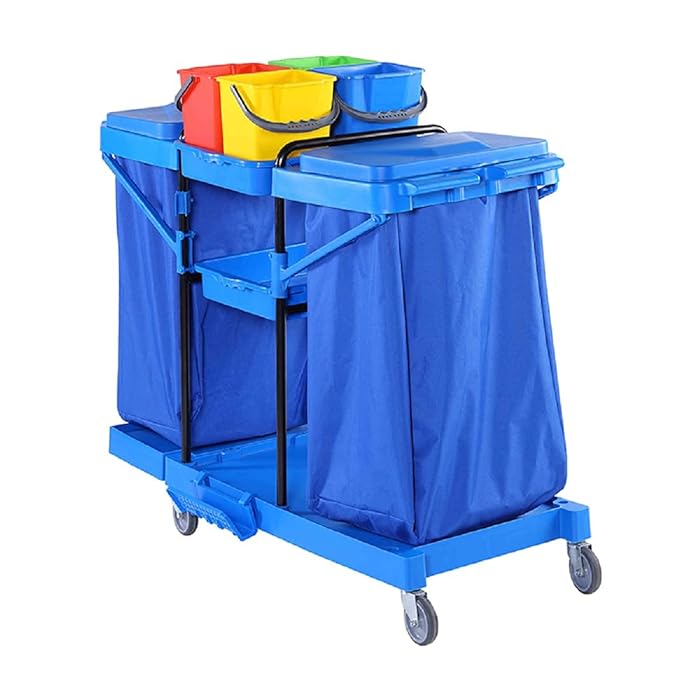 Buy Housekeeping Cleaning Trolley Sorting Cart On Wheels For Home