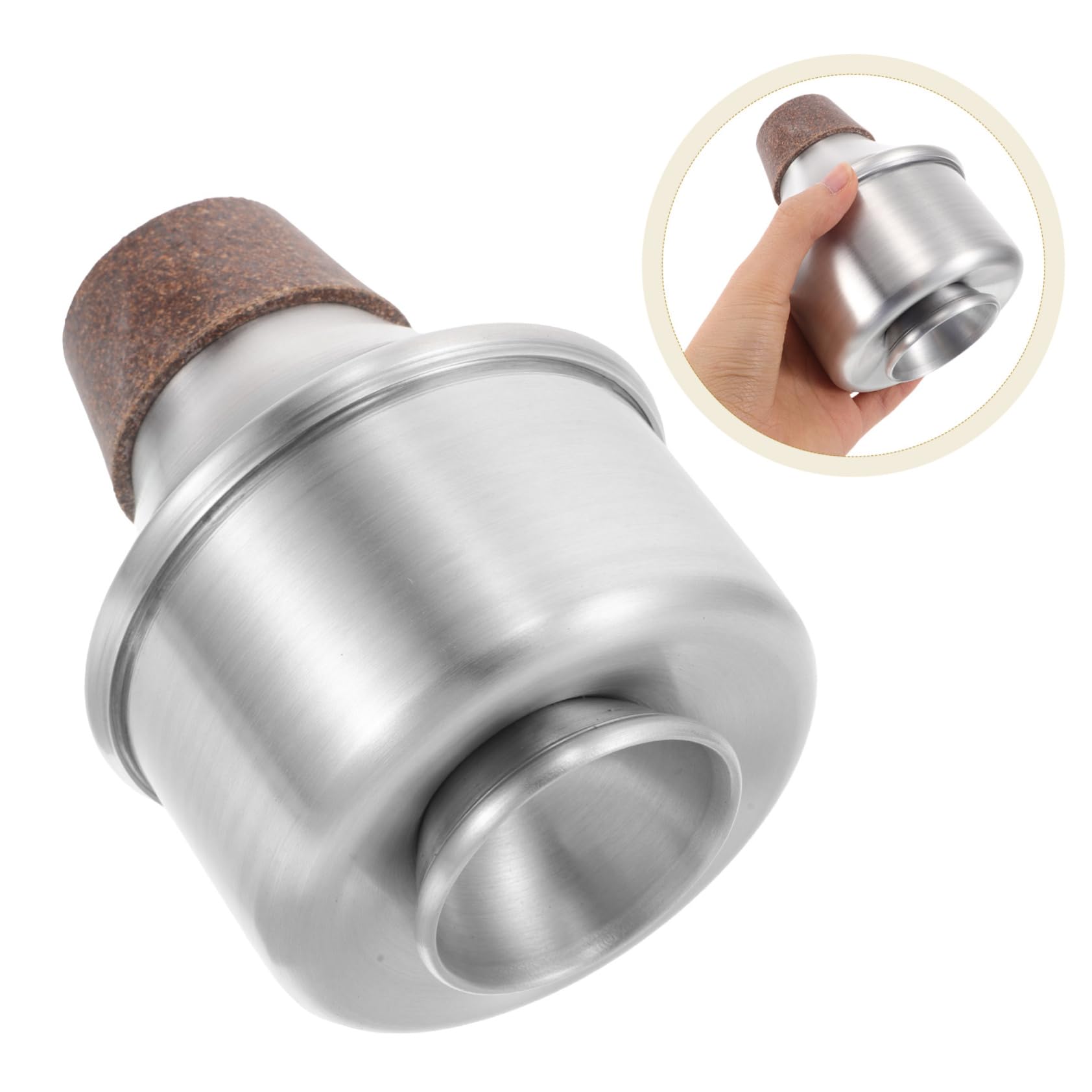 SHOWERORO Sordina Per Tromba in Lega Di Alluminio Accessori Per Pratica Silenziosa Sordina Dritta Robusta E Leggera Parti Metalliche Per Esercitazioni