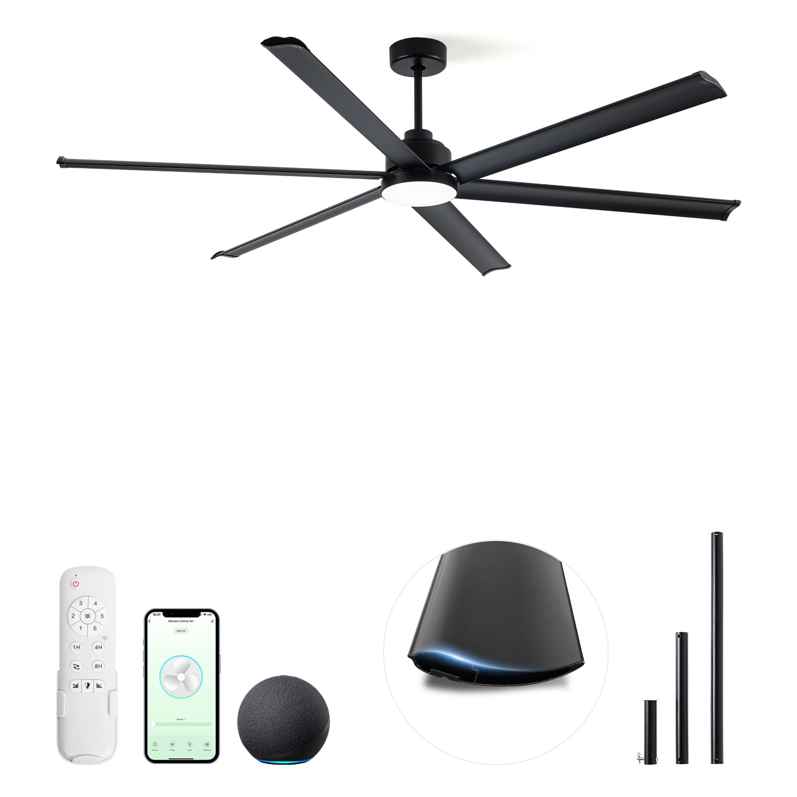 Photo 1 of ***FINAL SALES NO RETURN *** Minislak 84 Inch Smart Outdoor Ceiling Fan with Light