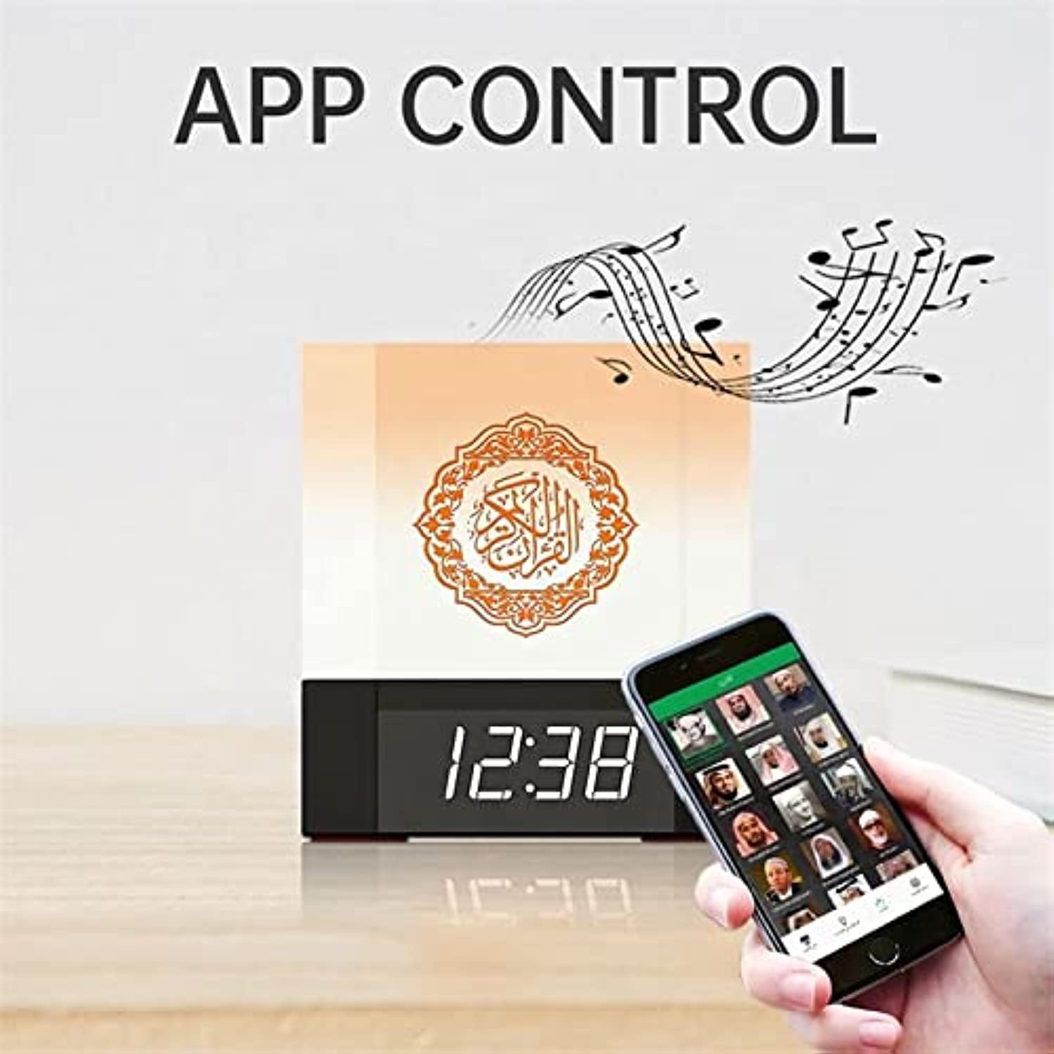 Muslim Electronic Islamic Quran Gift LED Cube Touch Lamp Quran Player Touch lamp Azan clock Quran Speaker
