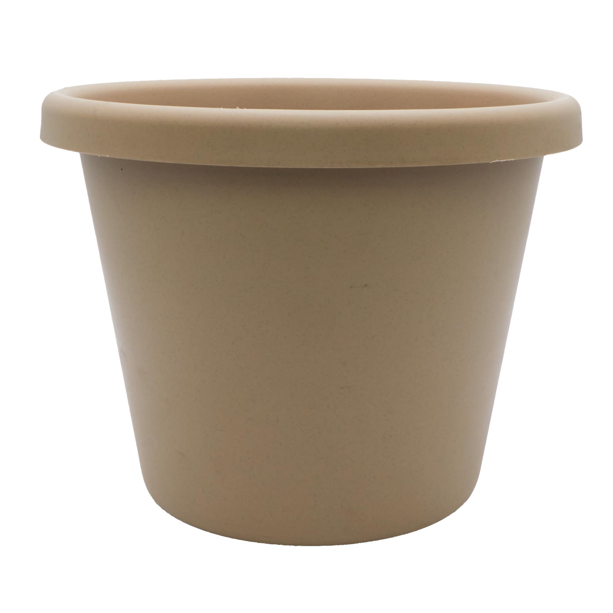 The HC Companies Classic Round Plastic Plant Pot w/Rolled Rim - Lightweight & UV Resistant Flower Pot for Herbs & More - Outdoor & Indoor Plant Pots w/Drainage (20 inch Sandstone, Pack of 1)