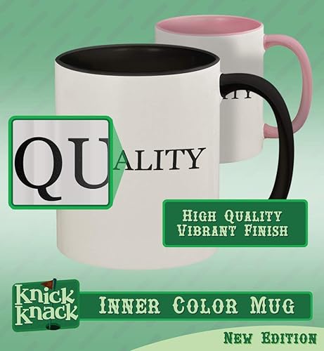 Miniatura 2 de #vermiculite - 11oz Ceramic Colored Handle and Inside Coffee Mug Cup, Black