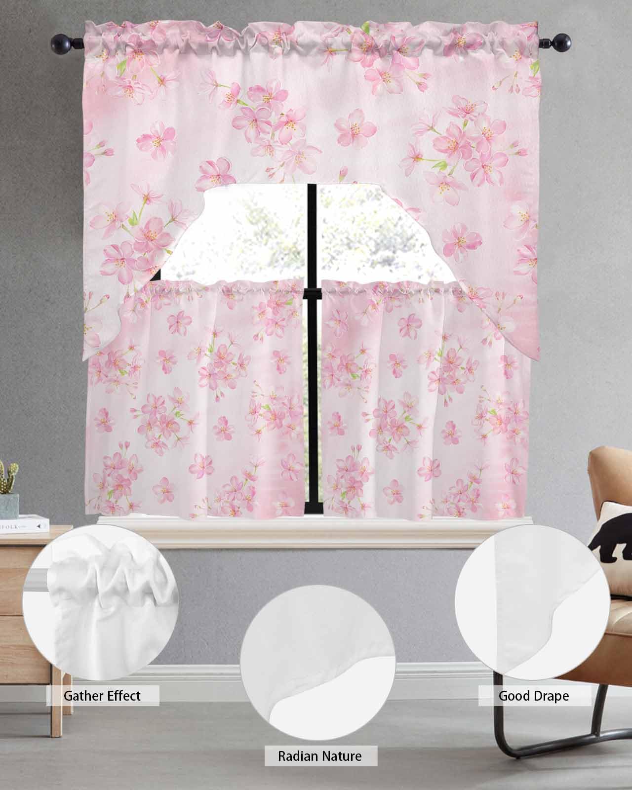 Cortina Cocina Juego Completo De Cortina De Café Para Cocina - Tamaños  Surtidos, Poliéster, Multicolor - Incluye Cenefa Y Botín Cortina Para  Cocina GoodGram, image size:1280x1600