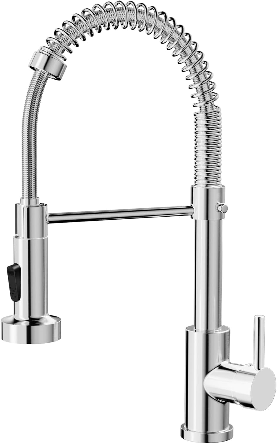 Cobbe Rubinetto da cucina, rubinetto ad alta pressione con doccetta estraibile, 2 funzioni di spruzzo, girevole a 360°, miscelatore per lavello
