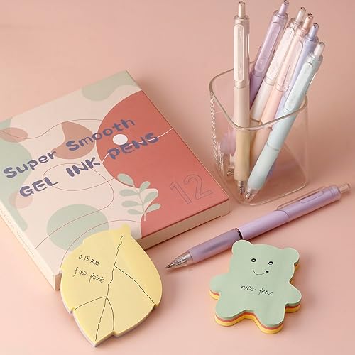 Miniatura 4 de 0.5 bolígrafos de punta extra fina de escritura suave, tinta de gel negra de secado rápido, juego de bolígrafos retráctiles para diario, tomar