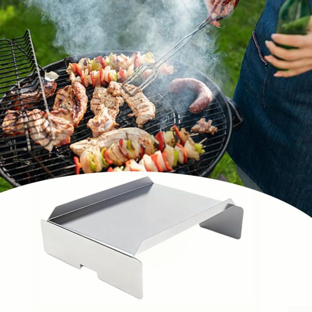 Grill płyta grzewcza ze stali nierdzewnej, 33 x 11 x 15 cm, osłona