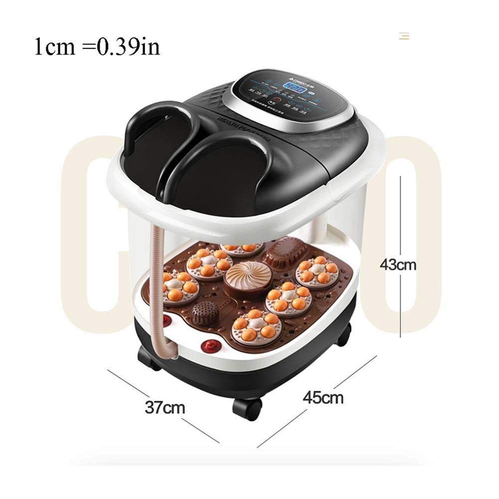 UYDJAKX Masajeador de baño de SPA para pies eléctrico con Cubo para baño de pies con Calor Star of Light