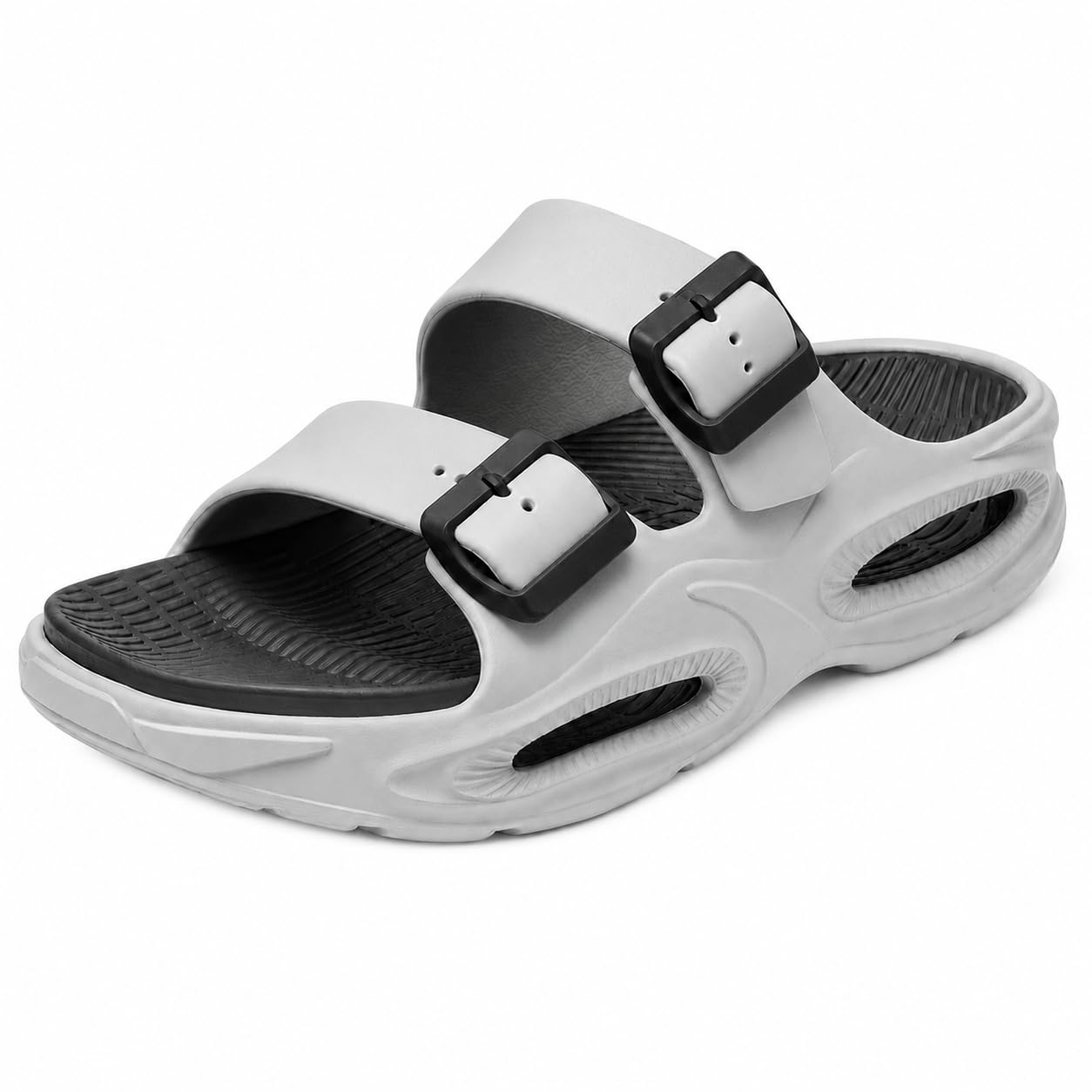 smoothline Men EVA Comfort Slides with Adjustable Dual Buckle Strap-picture-10